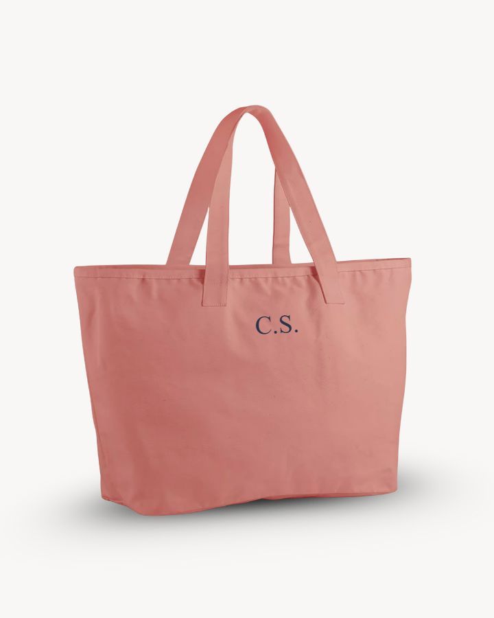 BOLSA MAXI TELA TERRACOTA | BORDADO PERSONALIZADO