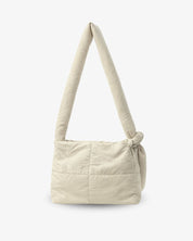 BOLSO ACOLCHADO OFF WHITE | BORDADO MINIMALISTA