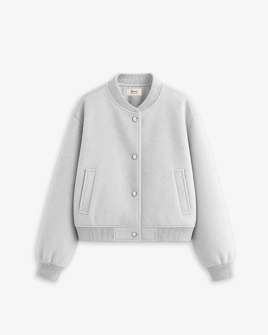 BOMBER JACKET LIGHT GREY