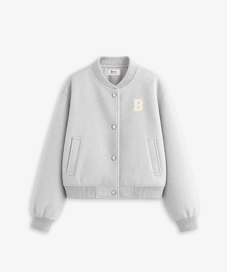 BOMBER JACKET LIGHT GREY