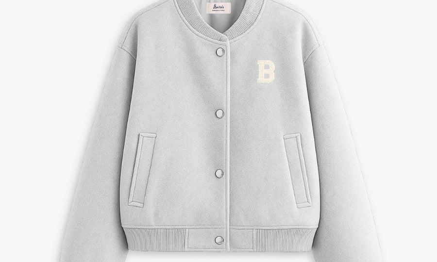 BOMBER JACKET LIGHT GREY