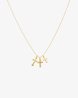 CADENA TRES CRUCES ORO