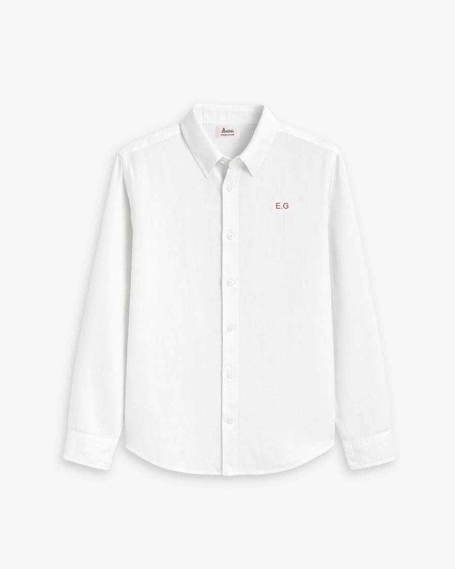 CAMISA BLANCA | BORDADO MINIMALISTA