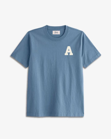 OCEAN BLUE T-SHIRT | INITIAL MINI CURL