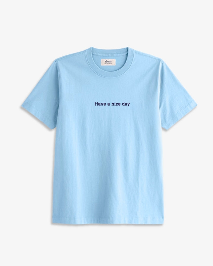 CAMISETA AZUL CELESTE | BORDADO PERSONALIZADO