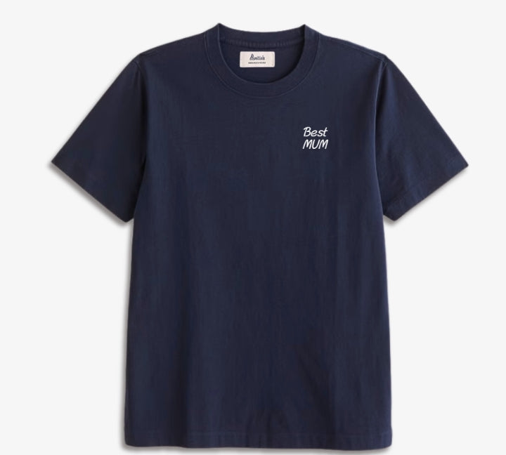 CAMISETA AZUL MARINO | BORDADO PERSONALIZADO
