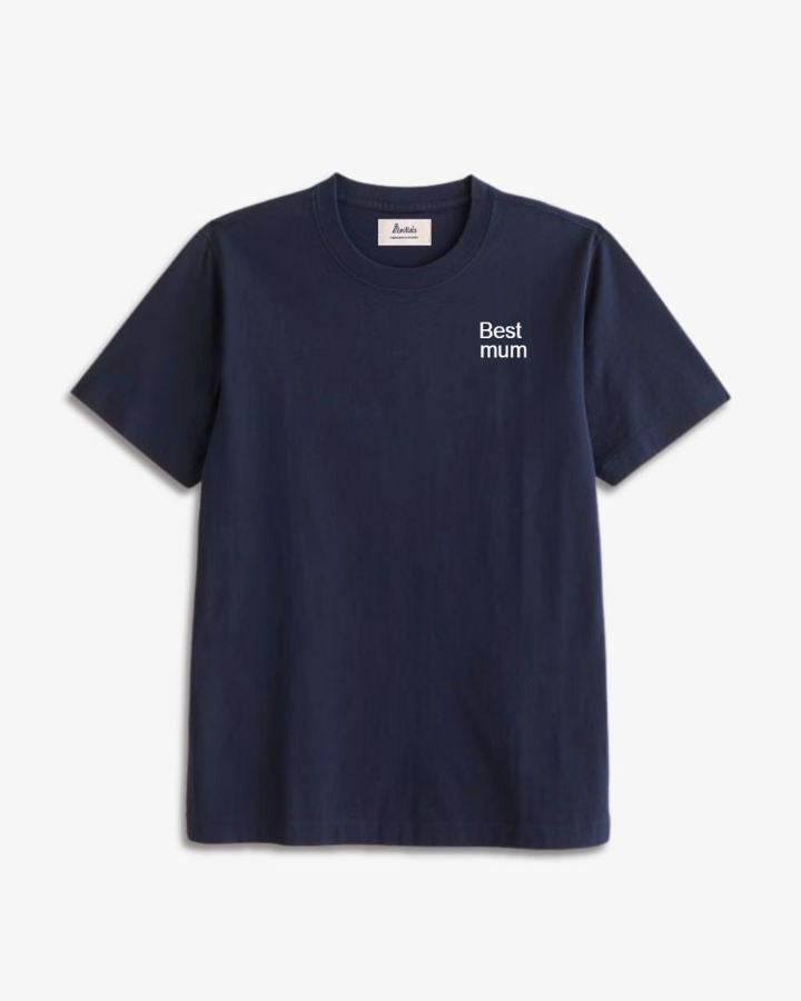 CAMISETA AZUL MARINO | BORDADO PERSONALIZADO