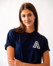CAMISETA AZUL MARINO | INICIAL MINI
