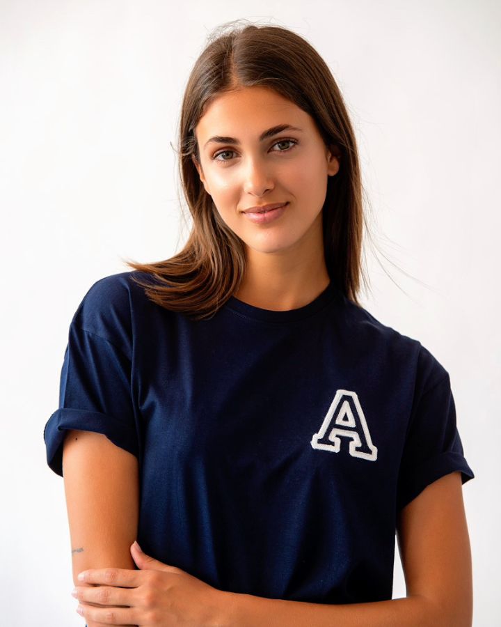 CAMISETA AZUL MARINO | INICIAL MINI