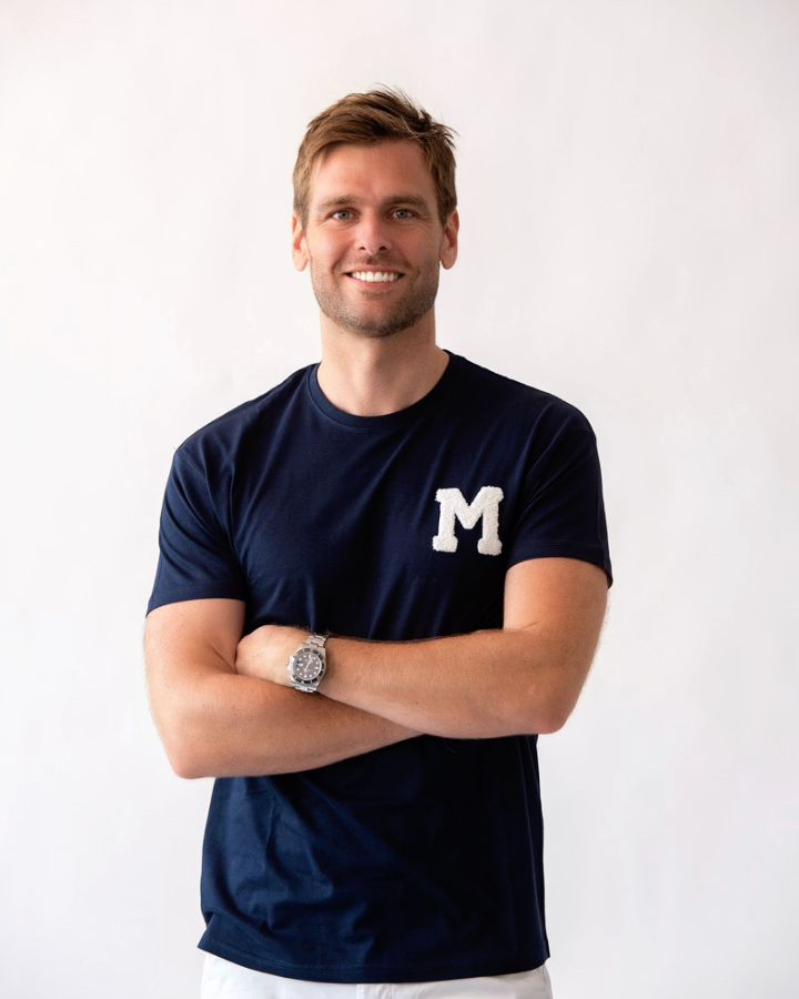 CAMISETA AZUL MARINO | INICIAL MINI RIZO