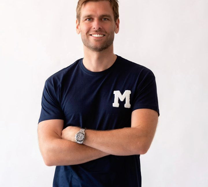 CAMISETA AZUL MARINO | INICIAL MINI RIZO