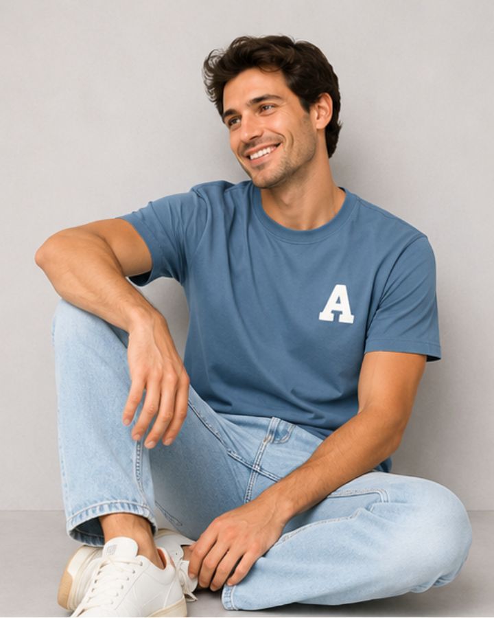 CAMISETA AZUL OCÉANO | INICIAL