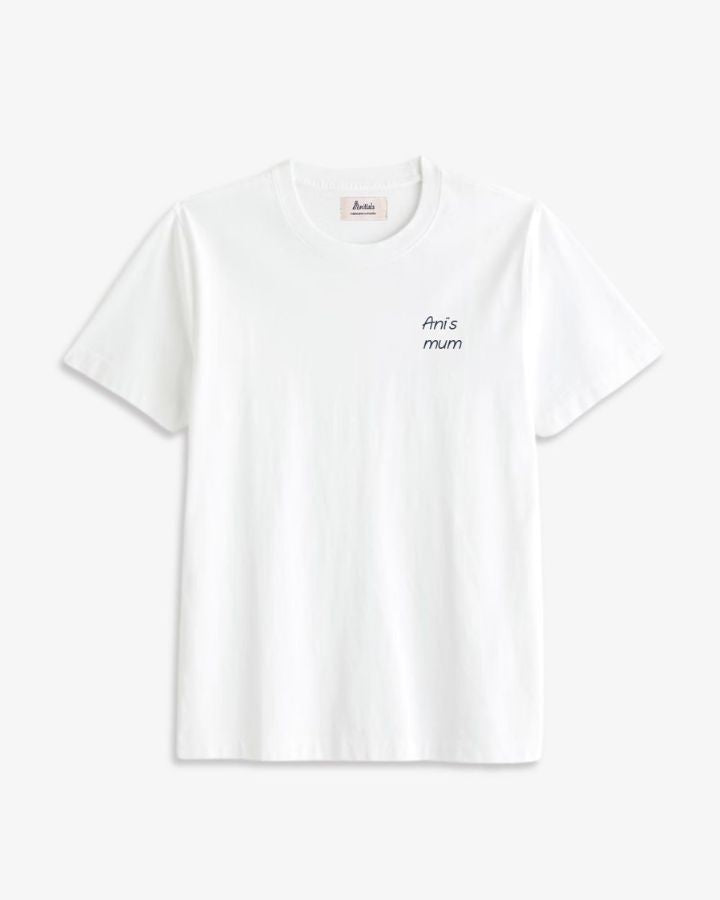 CAMISETA BLANCA | BORDADO PERSONALIZADO