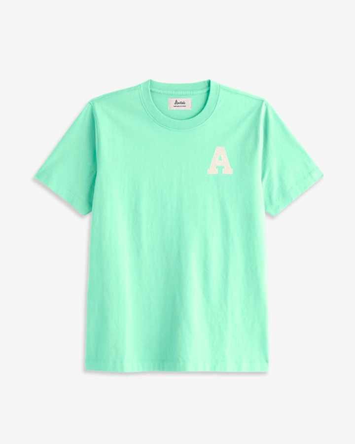 LIGHT MINT T-SHIRT | INITIAL MINI CURL