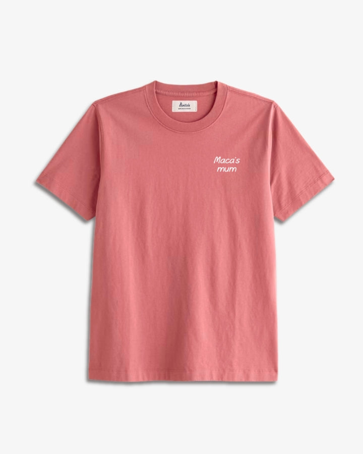 CAMISETA ROJO TEJA | BORDADO PERSONALIZADO