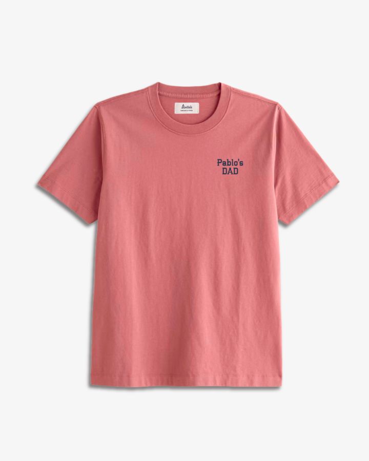 CAMISETA ROJO TEJA | BORDADO PERSONALIZADO