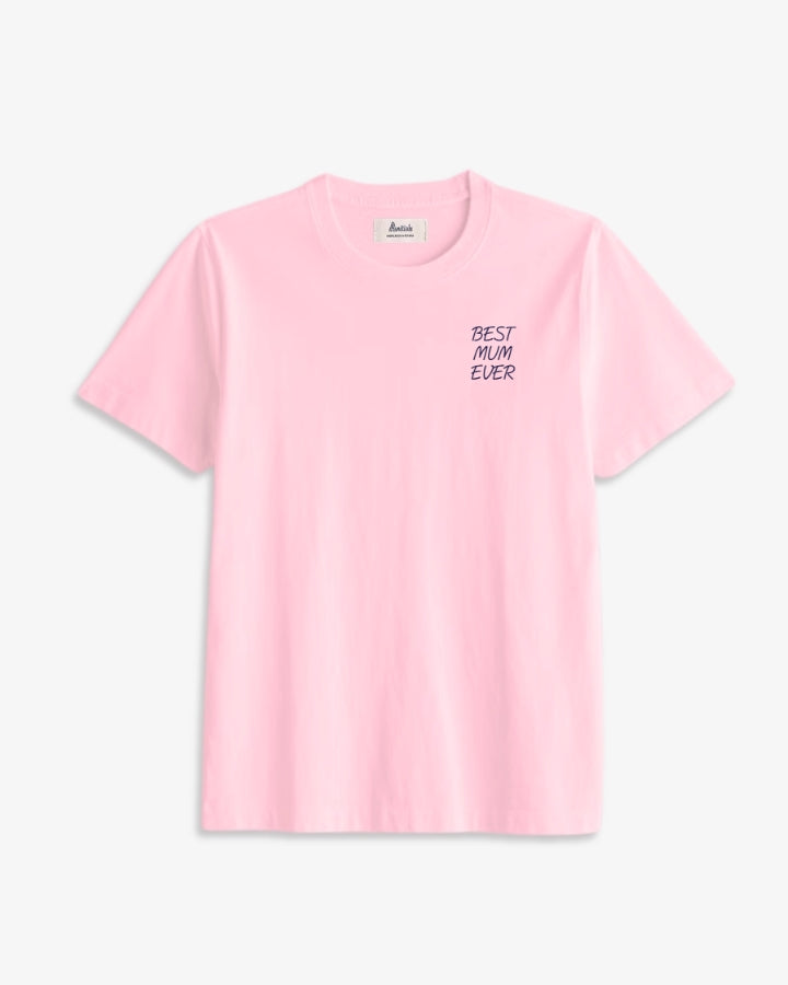 CAMISETA ROSA CLARO | BORDADO PERSONALIZADO