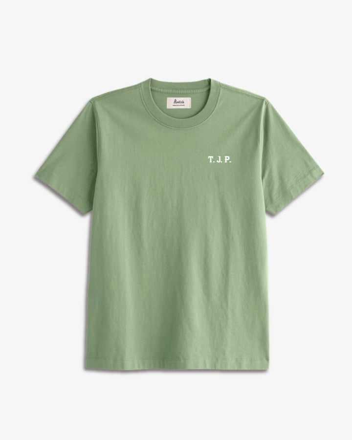 CAMISETA VERDE MOSS | BORDADO PERSONALIZADO