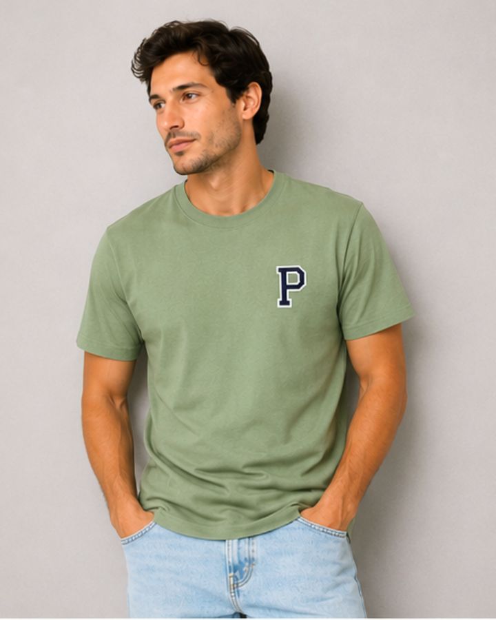 CAMISETA VERDE MOSS | INICIAL