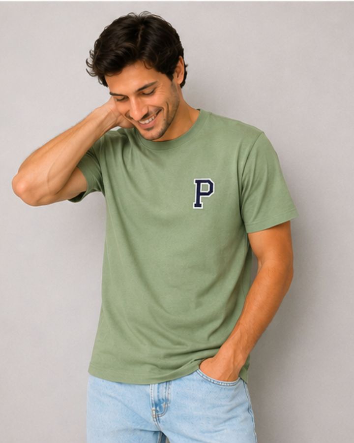 CAMISETA VERDE MOSS | INICIAL