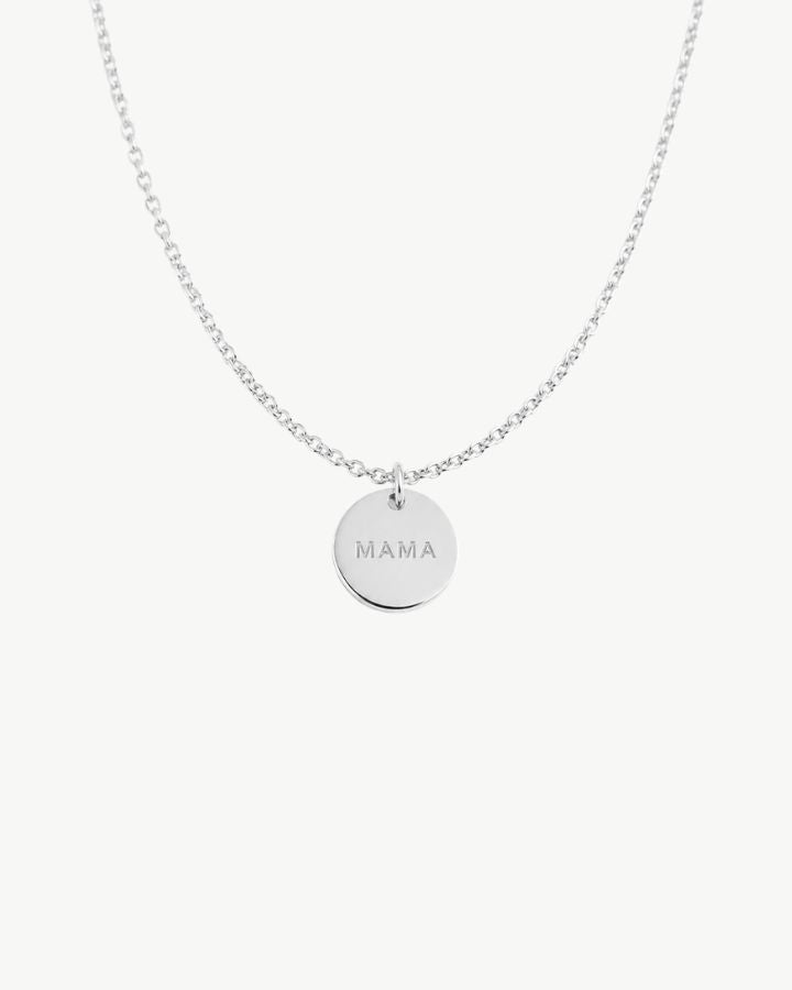 COLLAR CHARM MAMA PLATA