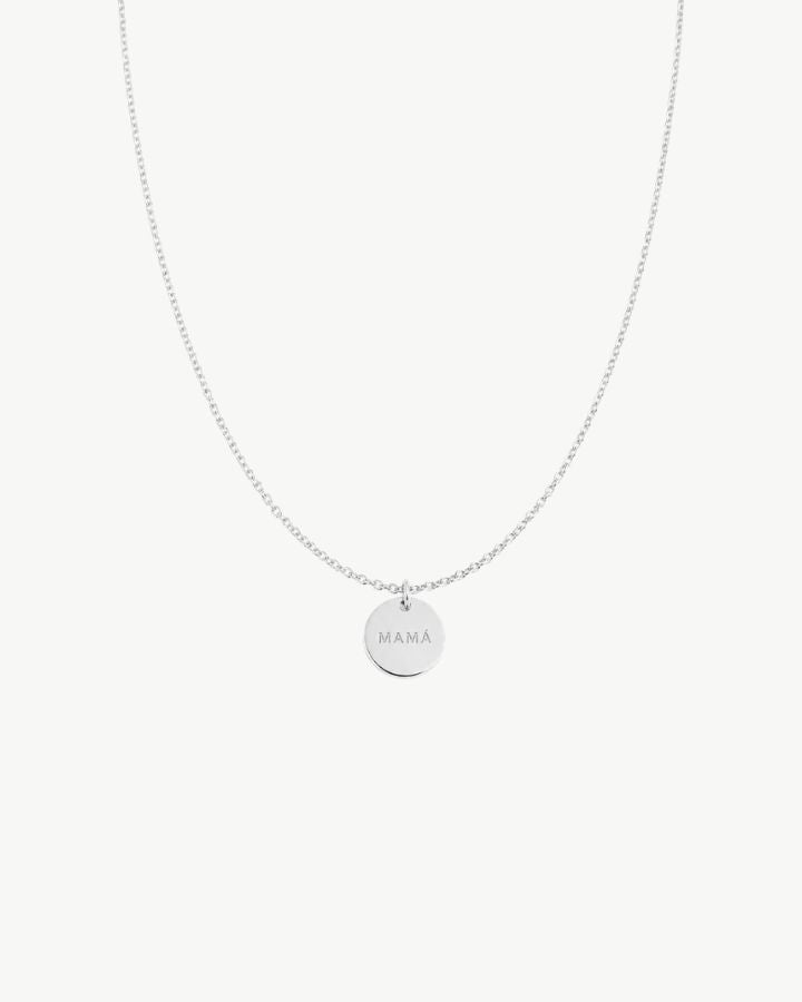 COLLAR CHARM MAMA PLATA
