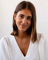 SILVER HANGING STARS NECKLACE