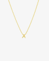 COLLAR INICIAL CURSIVA ORO - A -