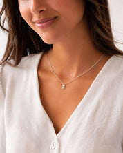COLLAR INICIAL MINI PLATA