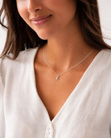 COLLAR INICIAL MINI PLATA