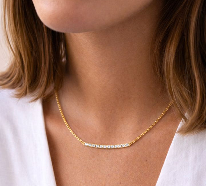 COLLAR MINI CIRCONITAS ORO