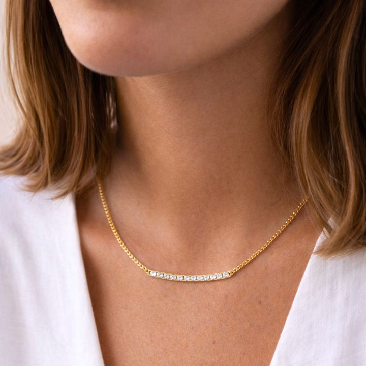 COLLAR MINI CIRCONITAS ORO