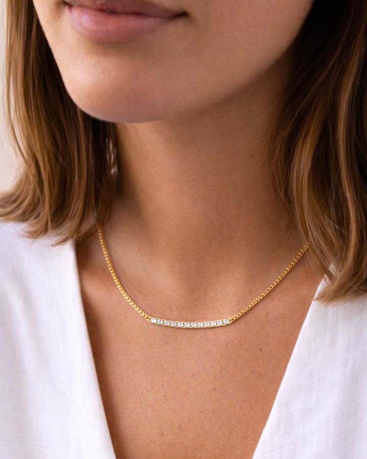 COLLAR MINI CIRCONITAS ORO