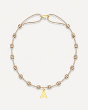 COLLAR NUDOS BEIGE | INICIAL