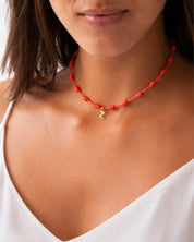 COLLAR NUDOS CORAL | INICIAL