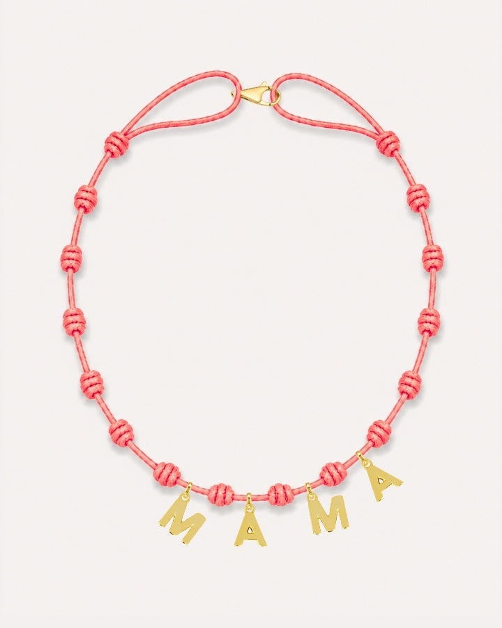 COLLAR NUDOS CORAL | INICIAL