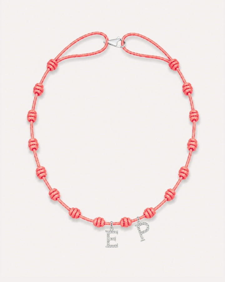 COLLAR NUDOS CORAL | INICIAL