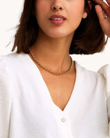 BRAIDED NECKLACE | GOLDEN STEEL