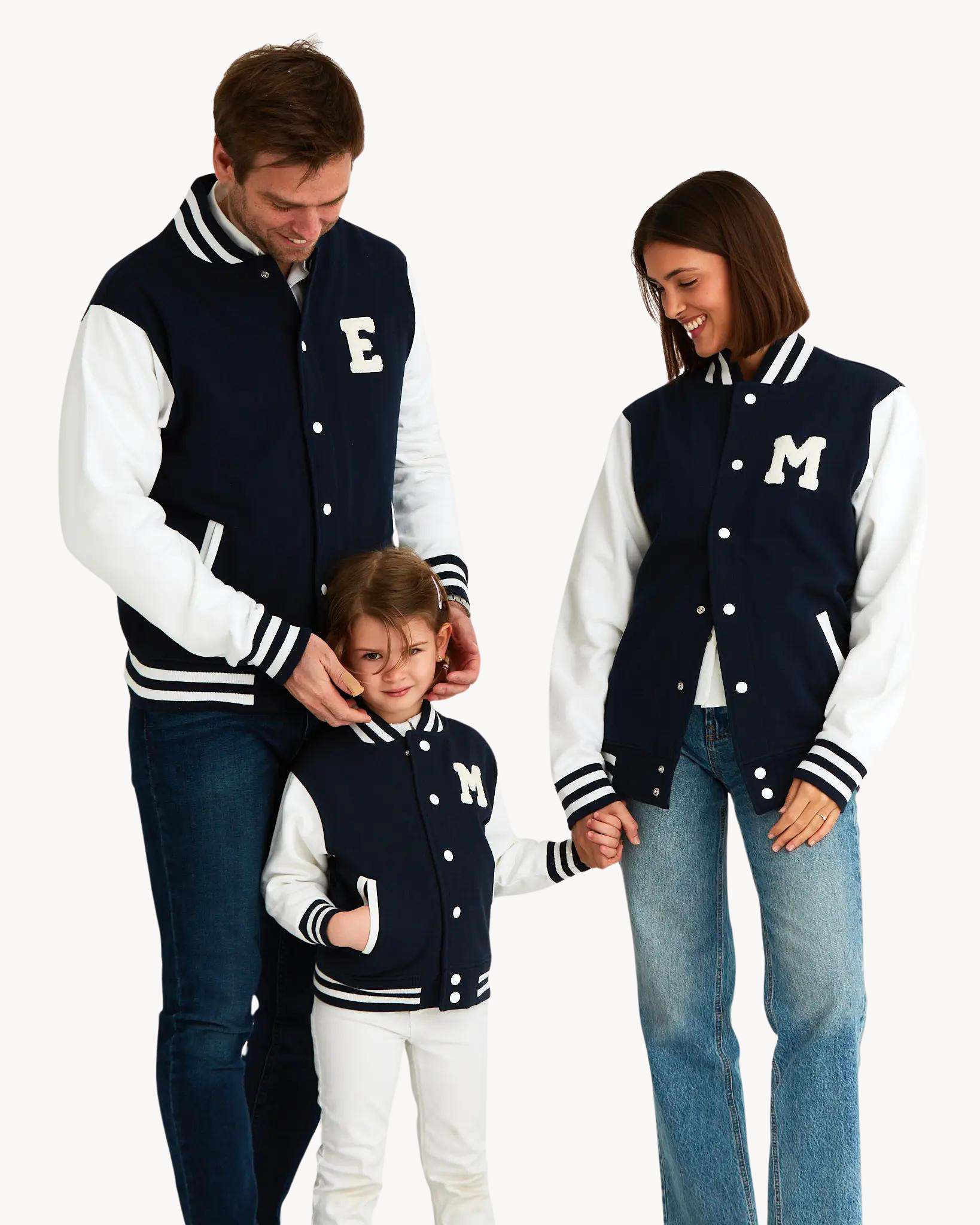 COLLEGE JACKET NAVY BLUE | INICIAL MINI