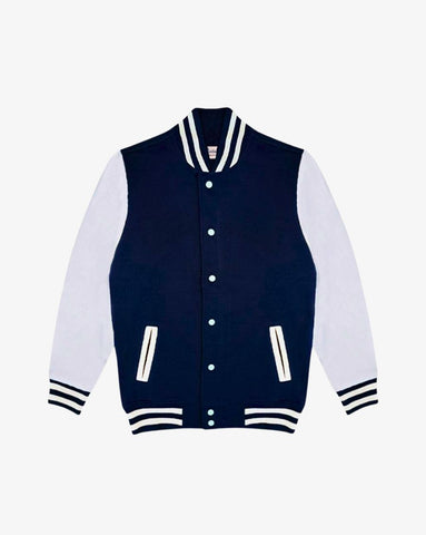 KIDS - COLLEGE JACKET UNISEX NAVY BLUE | INICIAL