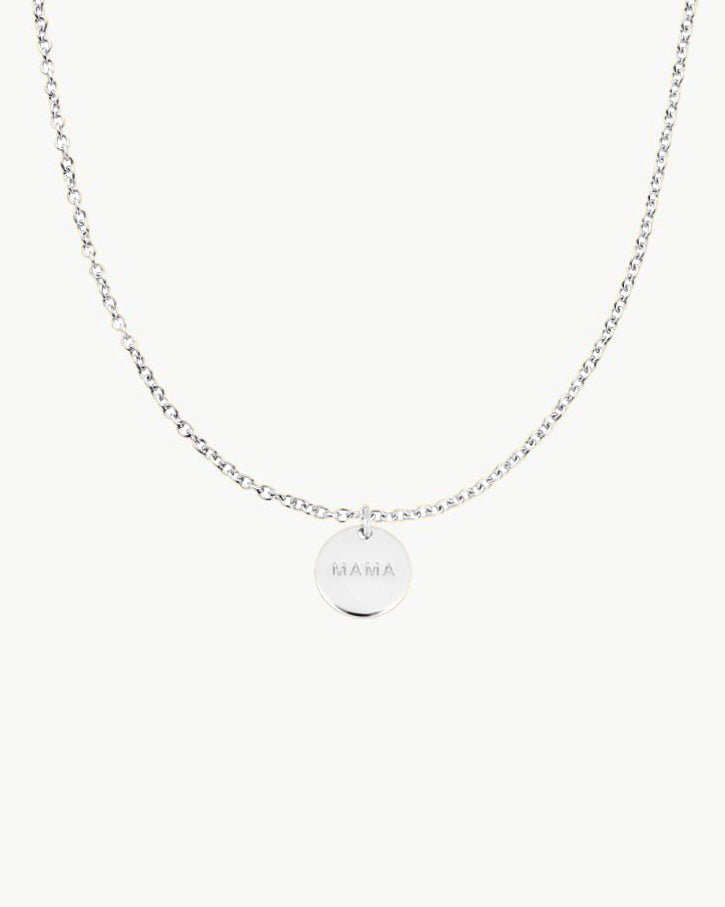 COLLAR CHARM MAMA PLATA