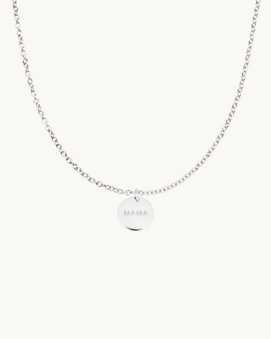 COLLAR CHARM MAMA PLATA