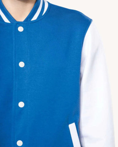 COLLEGE JACKET LIGHT ROYAL BLUE | SIN INICIAL