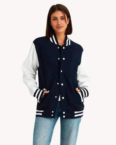 COLLEGE JACKET NAVY BLUE | SIN INICIAL