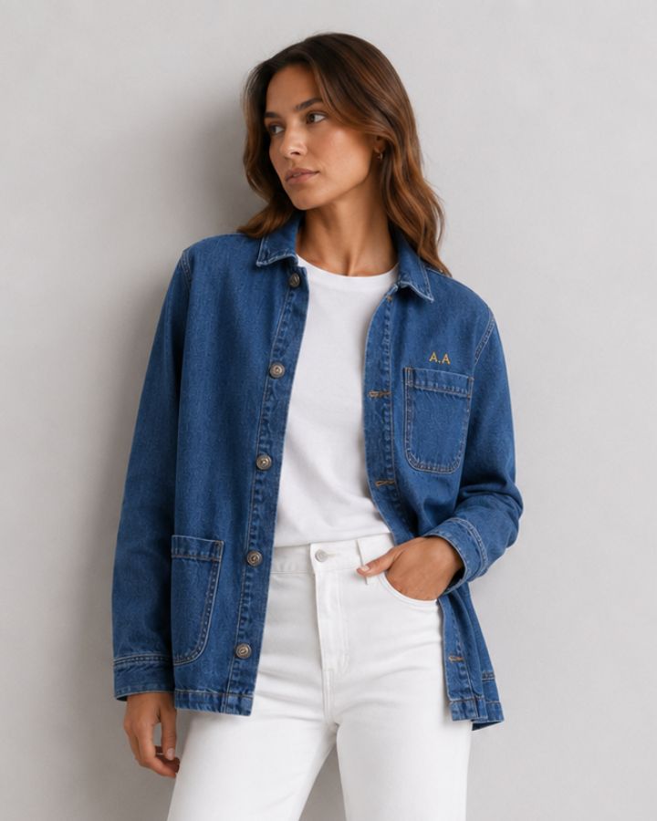 DENIM JACKET | BORDADO MINIMALISTA