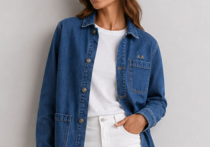 DENIM JACKET | BORDADO MINIMALISTA