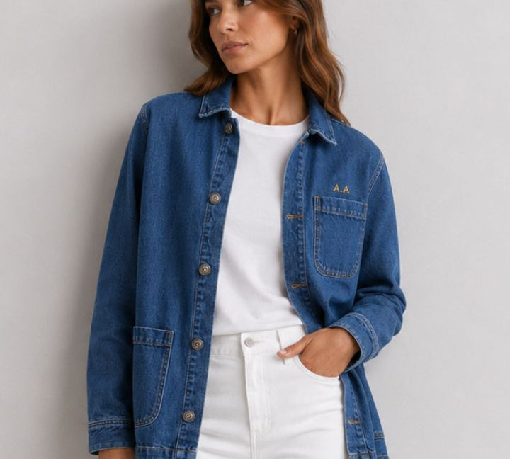 DENIM JACKET | BORDADO MINIMALISTA