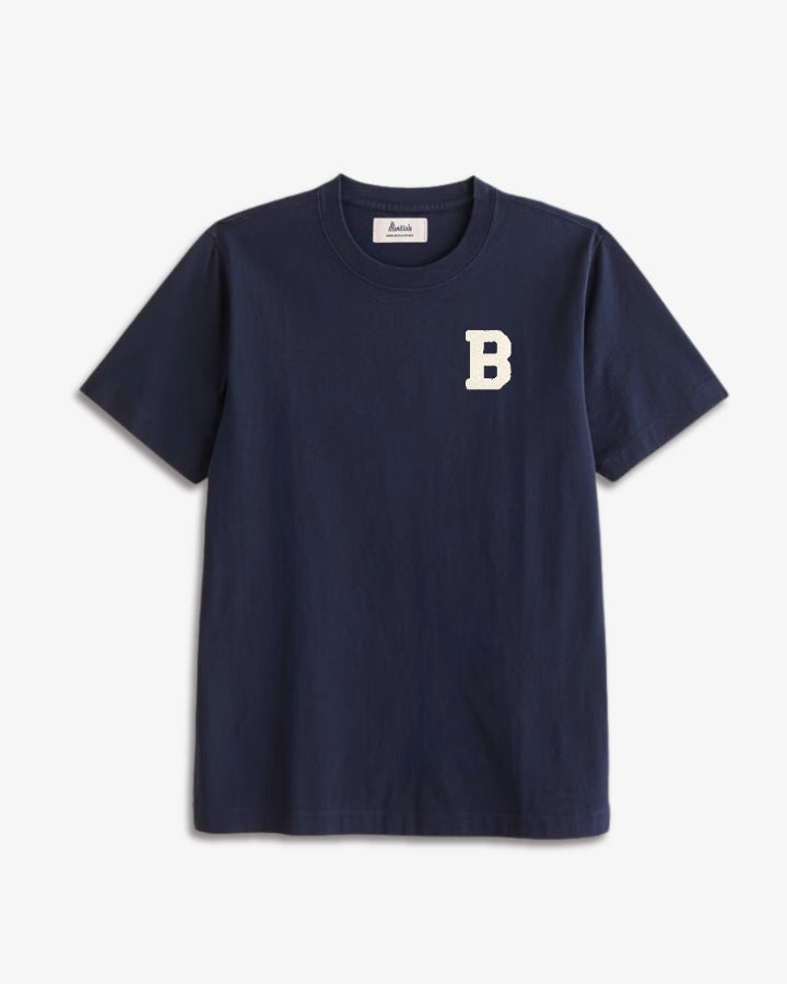CAMISETA AZUL MARINO | INICIAL -B- | TALLA S
