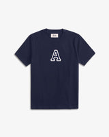 KIDS - CAMISETA AZUL MARINO | INICIAL -A- | TALLA 1/2