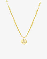 ZIRCONIA INITIAL NECKLACE